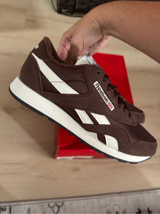 Reebok Other - Reebok Classic Brown and White Nylon Sneaker